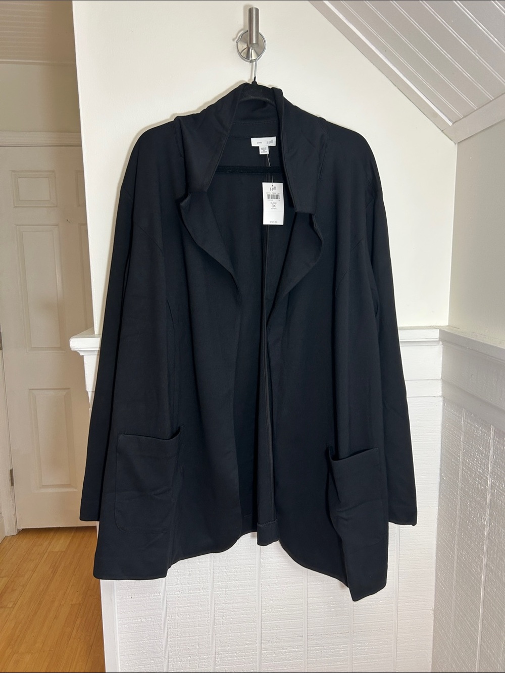 J. Jill Ponte Double Pocket Open Front Blazer Cardigan size 3X NWT!